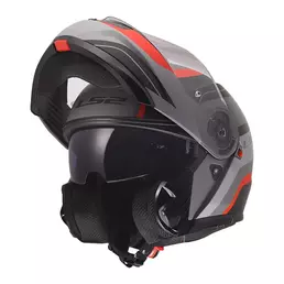 Ls2 Ff908 Strobe 2 Monza Мотошлем Grey Red Matt Красный