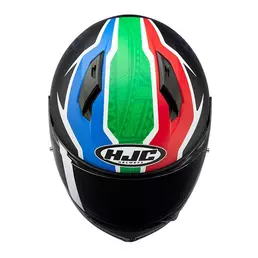 Hjc C10 Bb33 Мотошлем Green Red Зеленый