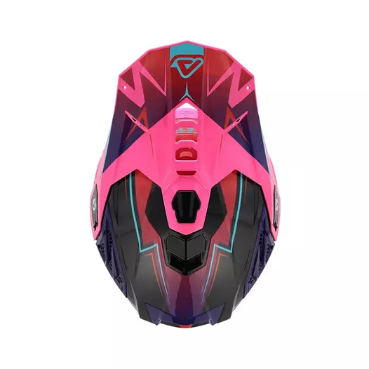 Acerbis Airstrike-x Мотошлем Black Pink Фиолетовый