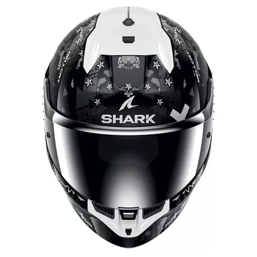 Shark Skwal I3 Hellcat Мотошлем Black Chrome Silver Серый