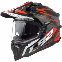 Ls2 Mx701 Explorer Spire Мотошлем Black Titanium Red Красный (размер: xs)