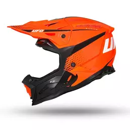 Ufo Echus Мотошлем Black White Orange Оранжевый