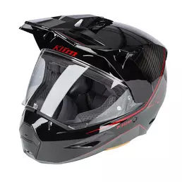 Klim X1 Alpha Quanta Мотошлем Black Red Красный