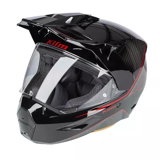 Klim X1 Alpha Quanta Мотошлем Black Red Красный (размер: xs)