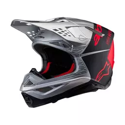 Alpinestars Supertech M10 2206 Flood Мотошлем Orange Серый