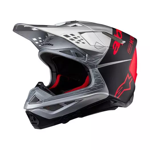Alpinestars Supertech M10 2206 Flood Мотошлем Orange Серый (размер: xs)