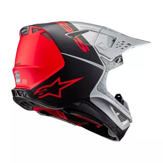 Alpinestars Supertech M10 2206 Flood Мотошлем Orange Серый