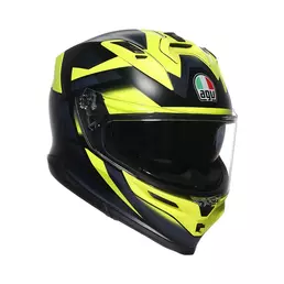 Agv K7 E2206 Kyber Мотошлем Black Yellow Fluo Желтый