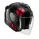 Shark Skwal Jet Shiever Мотошлем Black Red Красный