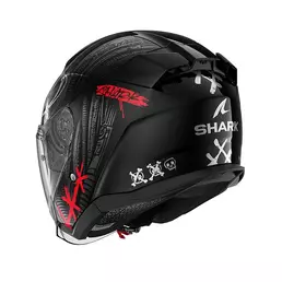 Shark Skwal Jet Shiever Мотошлем Black Red Красный