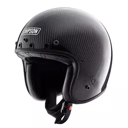 Simpson Chopper Carbon Мотошлем Black Gloss Черный