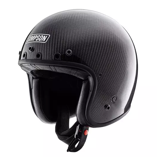 Simpson Chopper Carbon Мотошлем Black Gloss Черный (размер: xs)