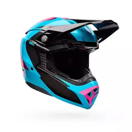 Bell Moto-10 Spherical Fluid Мотошлем Green Pink Зеленый