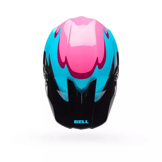 Bell Moto-10 Spherical Fluid Мотошлем Green Pink Зеленый