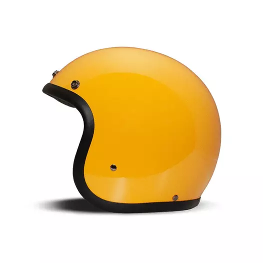 Dmd Jet Retro Мотошлем Yellow Gloss Желтый
