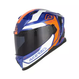 Acerbis X-way Graphic Мотошлем Orange Blue Оранжевый