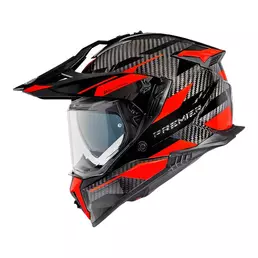 Premier Discovery Carbon Ea 2 Мотошлем Red Красный