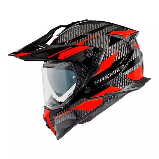 Premier Discovery Carbon Ea 2 Мотошлем Red Красный