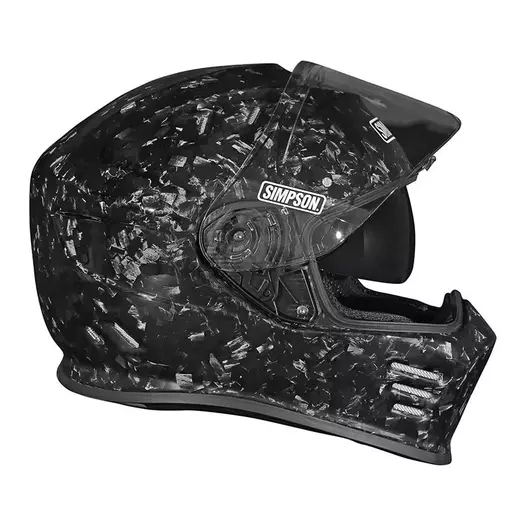 Simpson Venom Carbon 22.06 Мотошлем Forged Черный