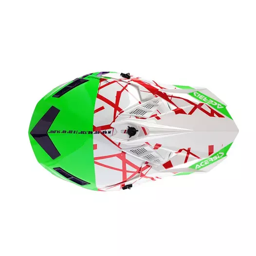 Acerbis X-track 2206 Мотошлем Green White Зеленый