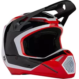 Fox V1 Nitro Мотошлем Red Fluo Красный