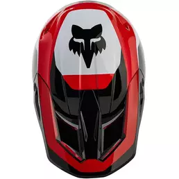 Fox V1 Nitro Мотошлем Red Fluo Красный