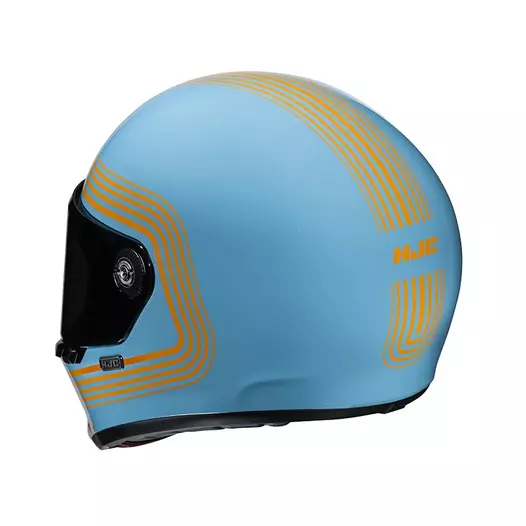 Hjc V10 Foni Мотошлем Blue Синий