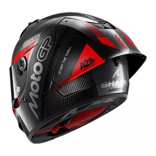 Shark Aeron Gp Fim2 Motogp Мотошлем Anthracite Red Серый