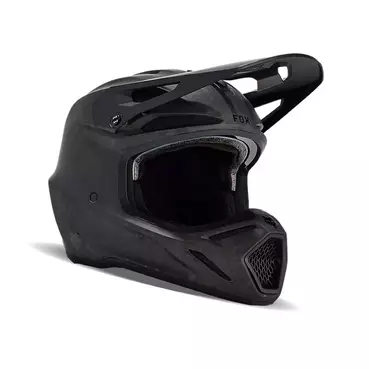 Fox V3 Rs Carbon Мотошлем Black Matt Черный