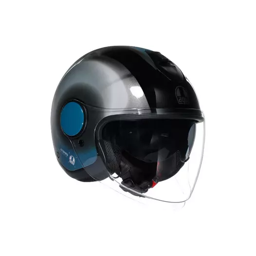 Agv Eteres E2206 Levanto Мотошлем Black Silver Blue Синий (размер: xs)