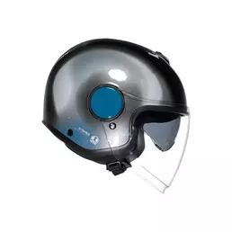 Agv Eteres E2206 Levanto Мотошлем Black Silver Blue Синий
