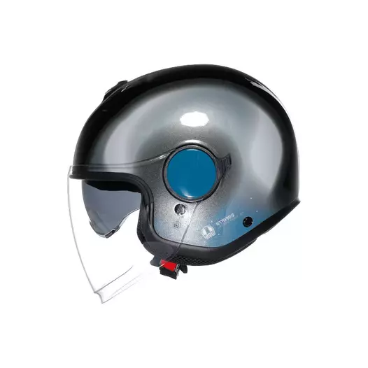 Agv Eteres E2206 Levanto Мотошлем Black Silver Blue Синий