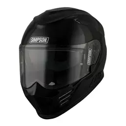 Simpson Venom 22.06 Мотошлем Black Gloss Черный