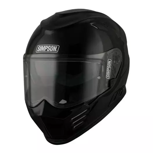 Simpson Venom 22.06 Мотошлем Black Gloss Черный (размер: xs)