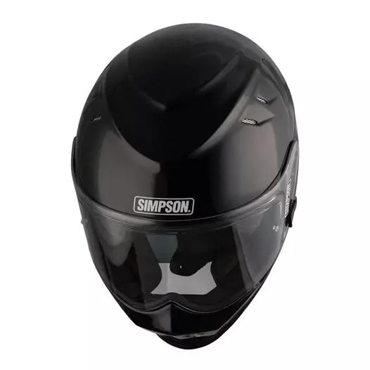 Simpson Venom 22.06 Мотошлем Black Gloss Черный