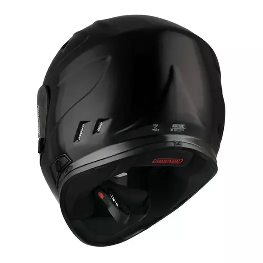Simpson Venom 22.06 Мотошлем Black Gloss Черный