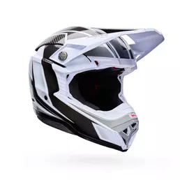 Bell Moto-10 Spherical Grid Мотошлем White Black Белый