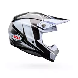 Bell Moto-10 Spherical Grid Мотошлем White Black Белый