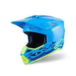 Alpinestars Sm3 Force Мотошлем Cyan Glossy Синий