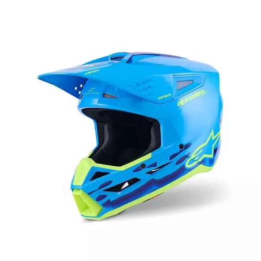 Alpinestars Sm3 Force Мотошлем Cyan Glossy Синий (размер: xs)