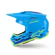 Alpinestars Sm3 Force Мотошлем Cyan Glossy Синий