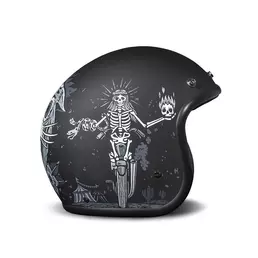 Dmd Jet Retro Ghost Rider Мотошлем Matt Черный