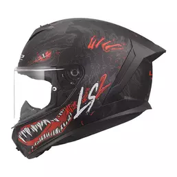Ls2 Ff820 Rapid 3 Kaiju 2 Мотошлем Black Red Matt Черный (размер: xl)