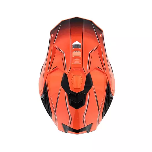 Acerbis Airstrike-x Мотошлем Orange Grey Оранжевый