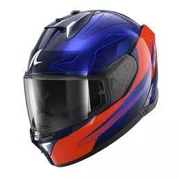 Shark Skwal I3 Mekarium Мотошлем Orange Blue Синий