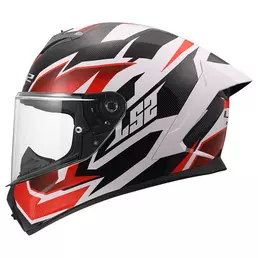 Ls2 Ff820 Rapid 3 Xtrem Мотошлем White Red Белый