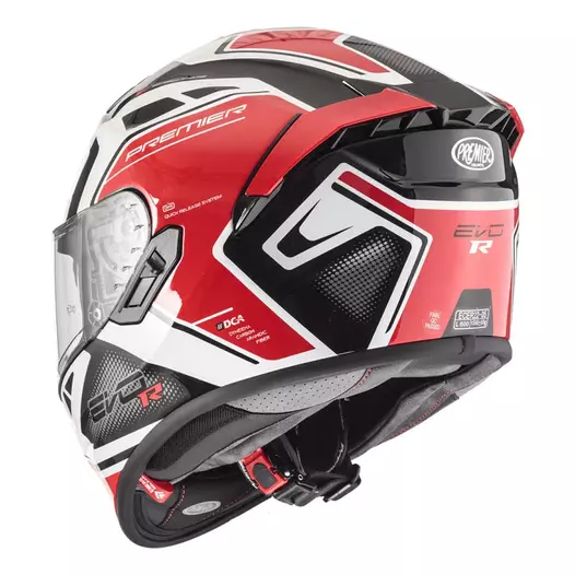 Premier Evoluzione Rr 2 Мотошлем Red White Красный