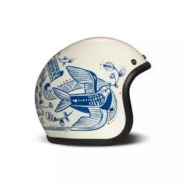 Dmd Jet Retro Tigre Мотошлем Белый