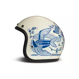 Dmd Jet Retro Tigre Мотошлем Белый