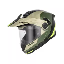 Acerbis Rider Modular Мотошлем Green Brown Зеленый